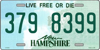 NH license plate 3798399