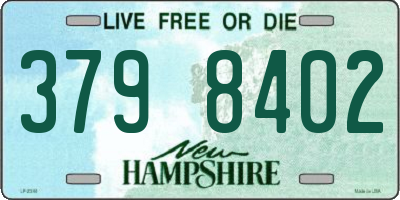 NH license plate 3798402