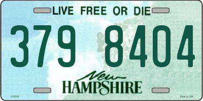 NH license plate 3798404