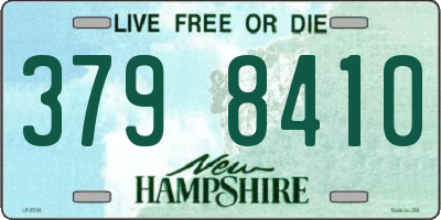 NH license plate 3798410