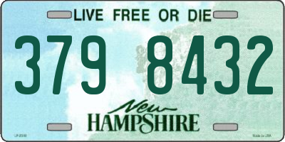 NH license plate 3798432