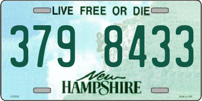 NH license plate 3798433
