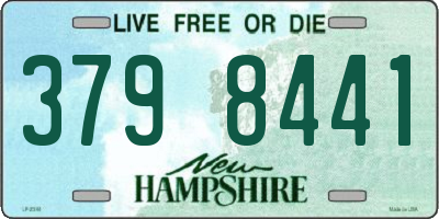 NH license plate 3798441