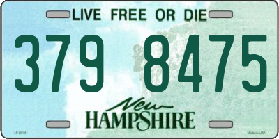 NH license plate 3798475