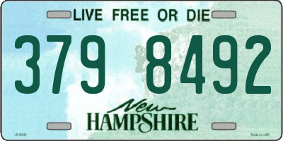 NH license plate 3798492
