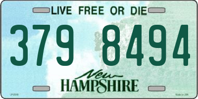 NH license plate 3798494