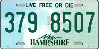 NH license plate 3798507