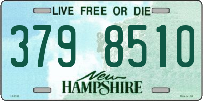 NH license plate 3798510