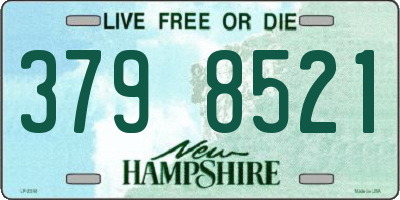 NH license plate 3798521