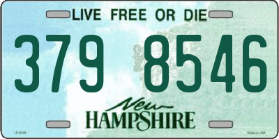 NH license plate 3798546