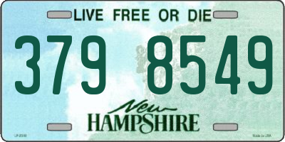 NH license plate 3798549
