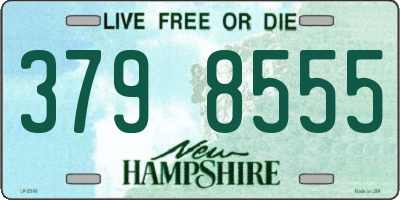NH license plate 3798555