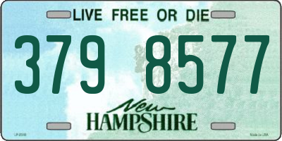 NH license plate 3798577