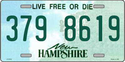 NH license plate 3798619