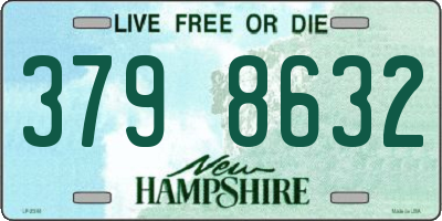 NH license plate 3798632