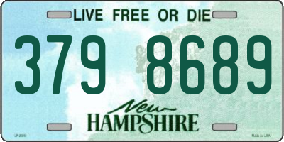 NH license plate 3798689