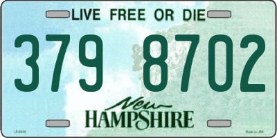 NH license plate 3798702