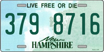 NH license plate 3798716
