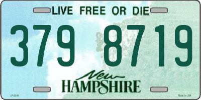 NH license plate 3798719