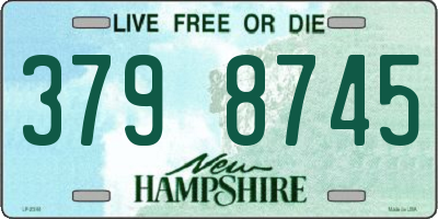 NH license plate 3798745