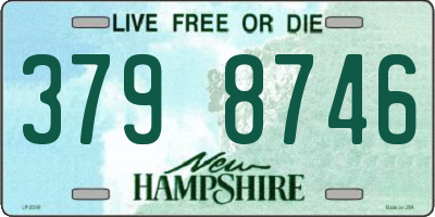 NH license plate 3798746