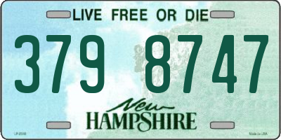 NH license plate 3798747