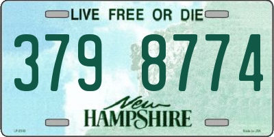 NH license plate 3798774
