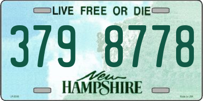 NH license plate 3798778