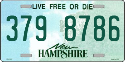 NH license plate 3798786