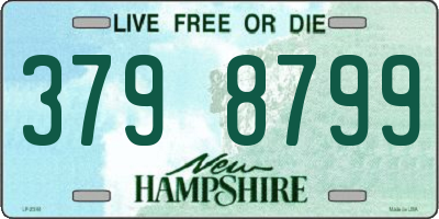 NH license plate 3798799