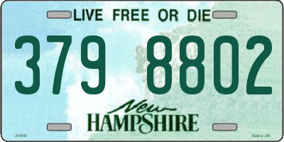 NH license plate 3798802