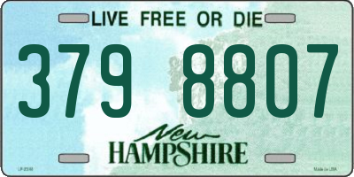 NH license plate 3798807