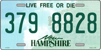 NH license plate 3798828