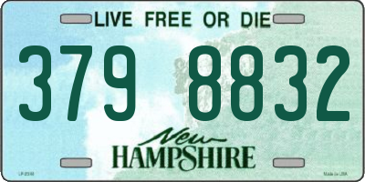 NH license plate 3798832