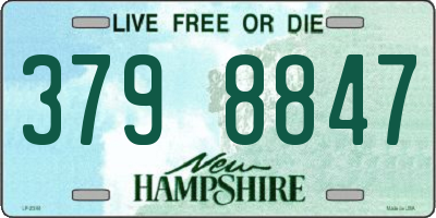 NH license plate 3798847