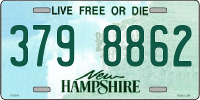 NH license plate 3798862