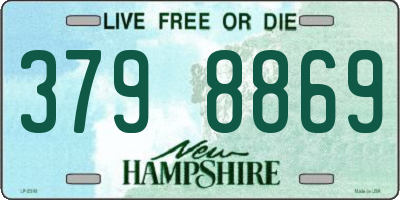 NH license plate 3798869