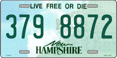 NH license plate 3798872