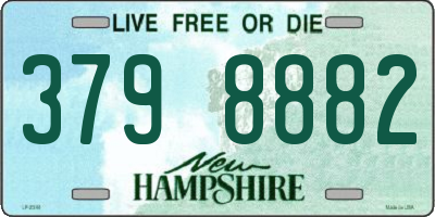 NH license plate 3798882