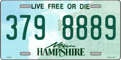 NH license plate 3798889
