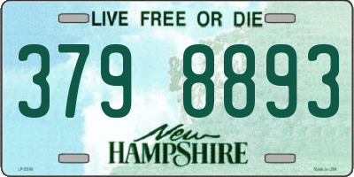 NH license plate 3798893