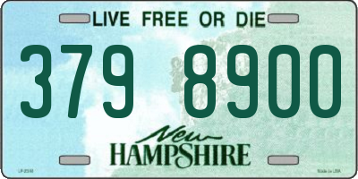 NH license plate 3798900