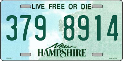 NH license plate 3798914