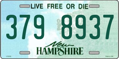NH license plate 3798937