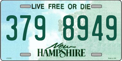 NH license plate 3798949