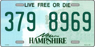NH license plate 3798969