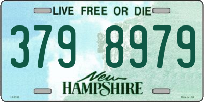 NH license plate 3798979
