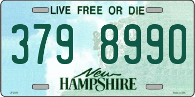 NH license plate 3798990