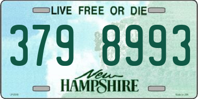 NH license plate 3798993