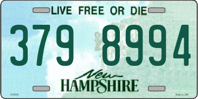 NH license plate 3798994